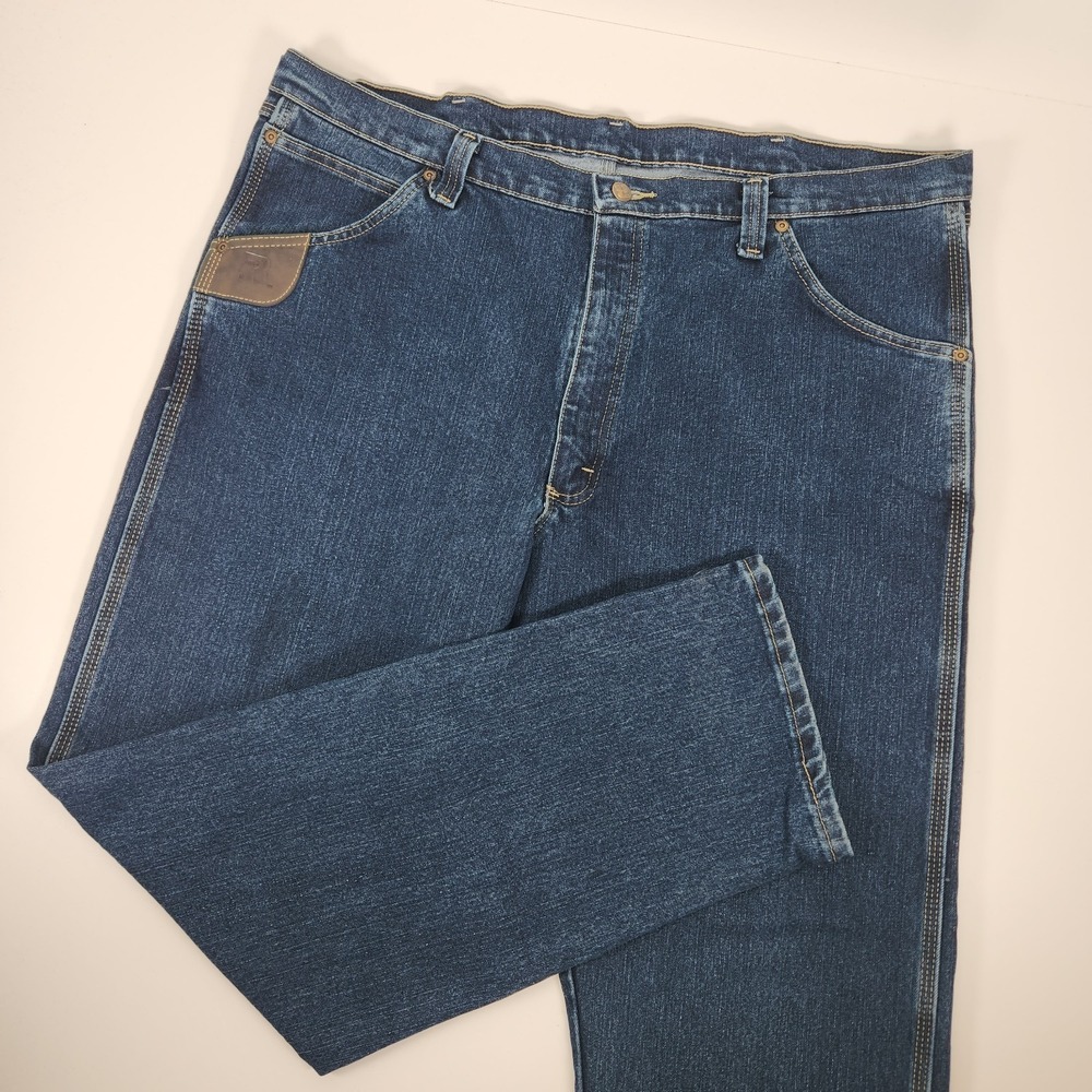 Wrangler Riggs Workwear Jeans Mens 42 X 32 Medium Blue‎ Denim 103WAC5DT